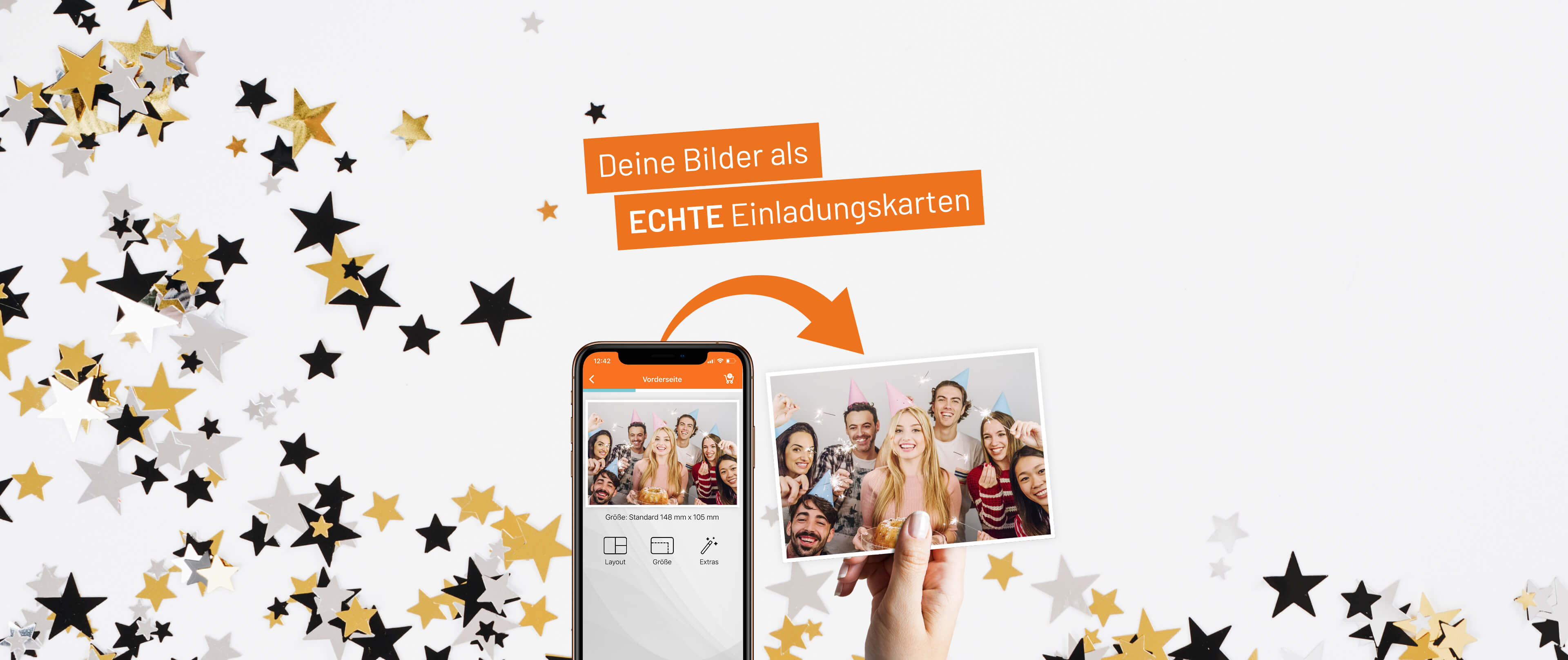 Einladungskarten Verschicken Mit Der Postando Postkarten App