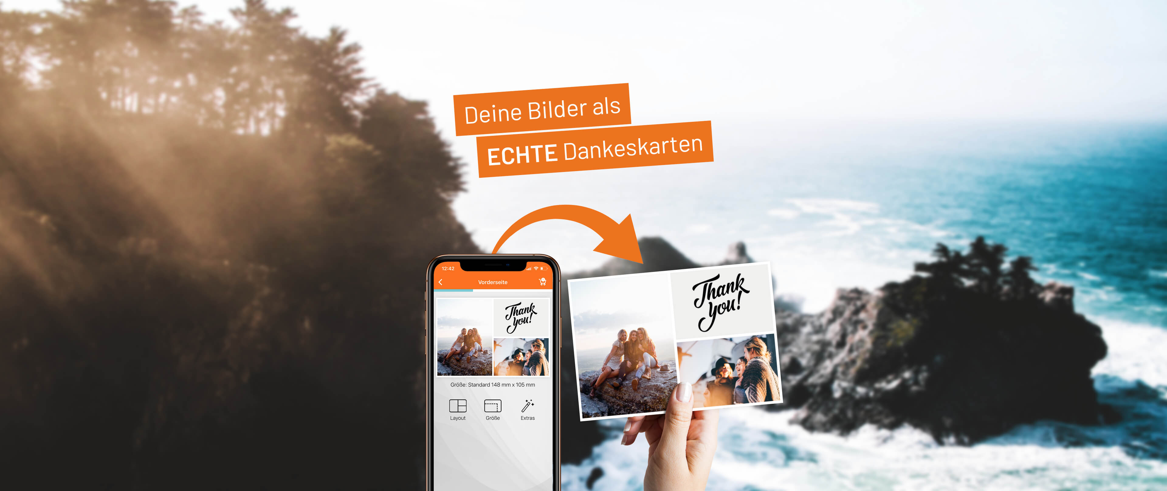 Dankeskarten Verschicken Mit Der Postando Postkarten App